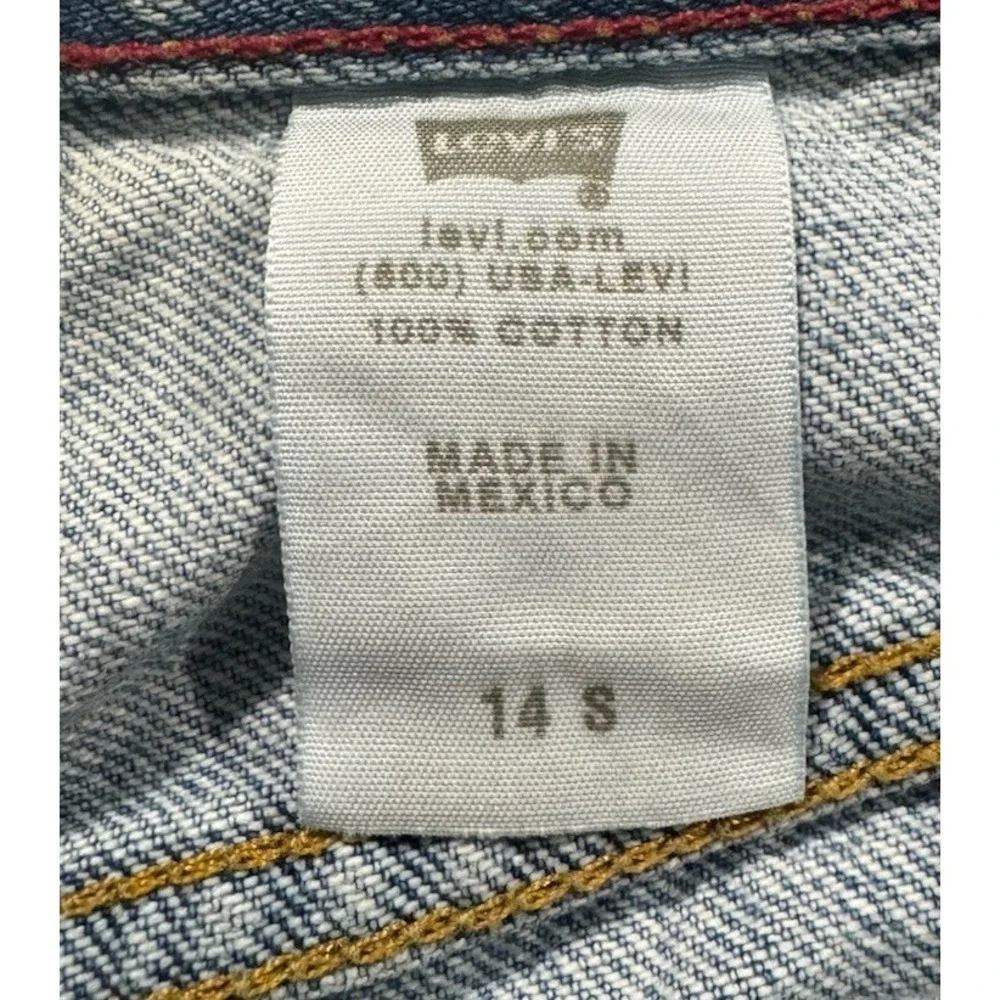 VTG Y2K Levi's 550 Jeans Womens 14 Blue Light Wash Relaxed‎ Tapered Mom Denim